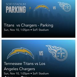 Chargers VS Titans Includes Parking