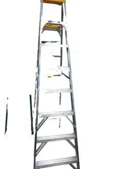 Werner 8 Ft Silver A-Frame Ladder