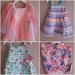 Baby Girl 12 Months Brand New Clothes Dresess With Tags