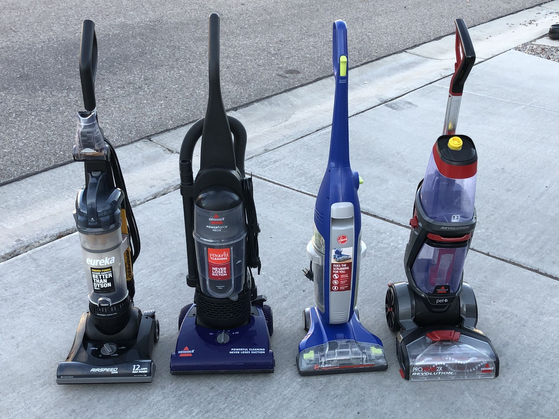Vacuums, floor cleaner, and carpet cleaner (please read description for pricing thank you)