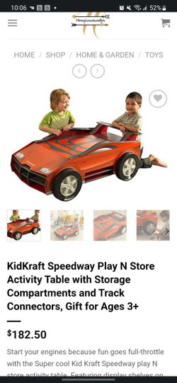 Kidkraft Speedway Play And Store Activity Table