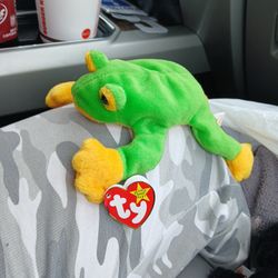 Ty Beanie Baby Smoochy The Frog 