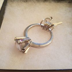 Diamond Ring Feminine Keychain