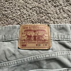 Levis Cordaroy Pants (Waist 36, Length 32)