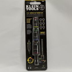 Klein Tools 7-in-1 Impact Flip Socket Set (32907) - New