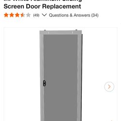 Ritescreen ultimate multi fit, knock down door, screen, and white