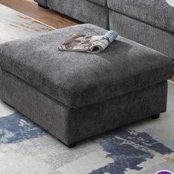 Grey Ottoman 