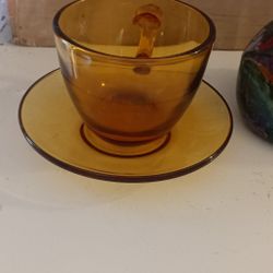 Miniature Vintage Tea Cup And Little Saucers 