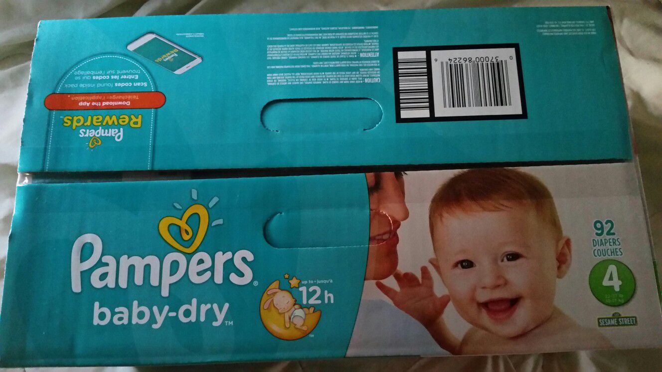 Pampers size 4 baby-dry