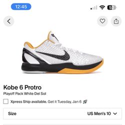 Kobe 6 Protro Playoff Pack White del Sol