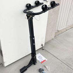 New $45 Tilt Folding 2-Bike Mount Rack Bicycle Carrier for 1-1/4” and 2” Hitch Cars 70lbs Capacity