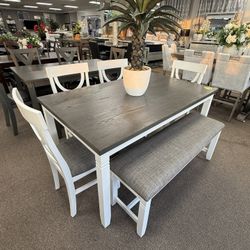 6 Pc Dining Table 