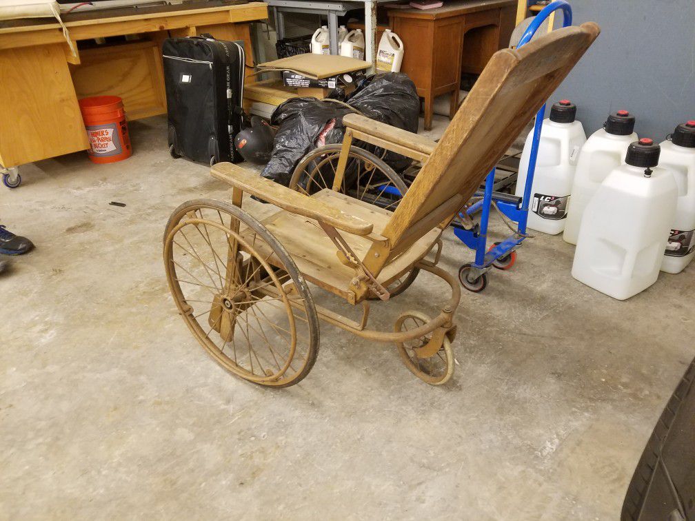 Cool antique wheel chair