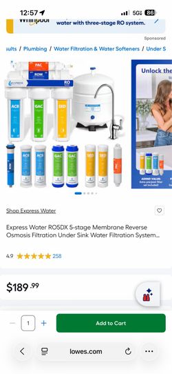 5 stage water filter system
