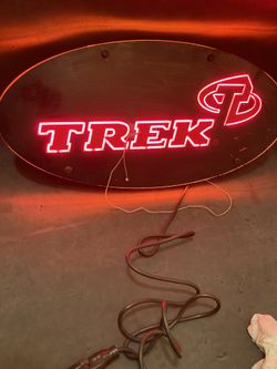 Trek Cycling Light Up Sign 