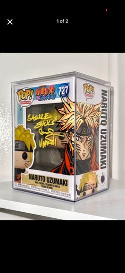 NARUTO UZUMAKI Signed Funko Pop Custom Design