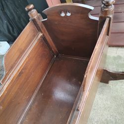 Antique Handmade Baby Cradle