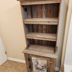 Shelf Cabinet Made From Old Fence