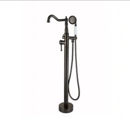 Satico Classical Single-Handle Freestanding Bathtub Faucet with Hand Shower