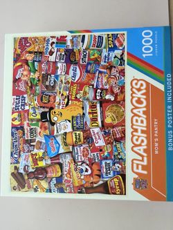 Nostalgic Snacks 1000 pc puzzle