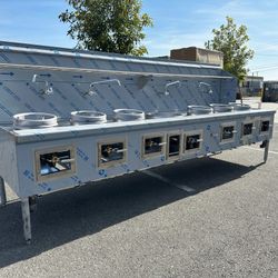 NSF 7 hole Chinese Wok Range made USA CWRUS-7H