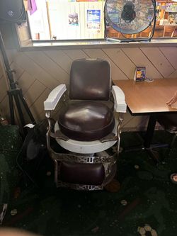Old barber chair