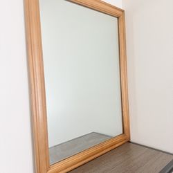 Wooden Framed Wall Mirror – 33” x 44”