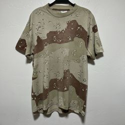 Vintage 90s Silkworns ARMY Desert Camo single stitch T-shirt