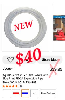 AquaPEX 3/4 in. x 100 ft. White with Blue Print PEX-A Expansion Pipe