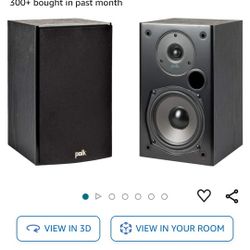 2 T15 Polk Bookshelf Speakers