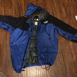 The North Face Jacket Blue/Black Gore-Tex Size Large 