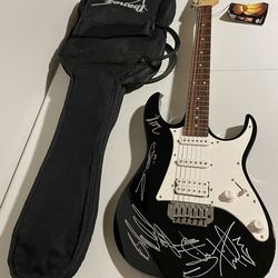 Coldplay band signed autographs on Ibanez electric guitar