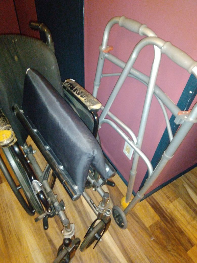 Used walker and wheelchair