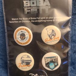 Star Wars Mandalorian Disney+ Pin Set – Sealed (4 Pack)