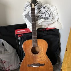 Vintage Harmony H168 Acoustic Guitar (1960s) – Needs Some TLC