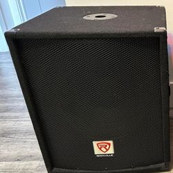 Rockville SBG1128 12" 800 Watt Passive Pro DJ Subwoofer MDF Cabinet/Pole Mount