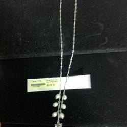 Beautiful S/S Chain With Pearls And Crystals