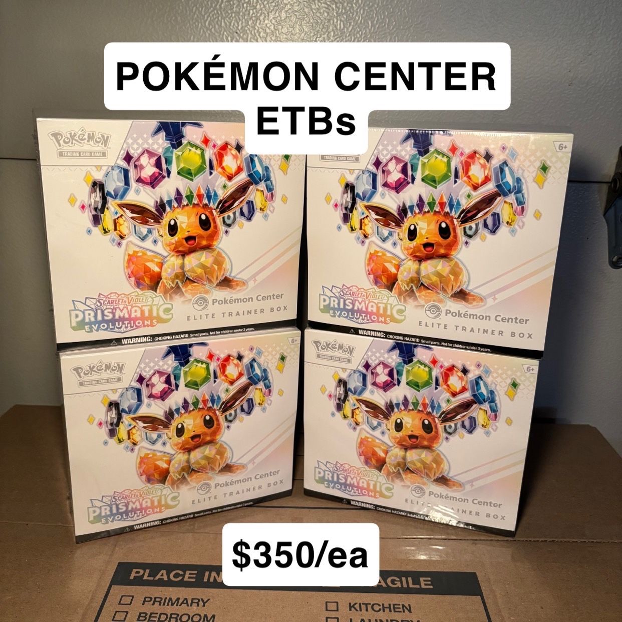 Pokémon Center Prismatic Evolution ETB