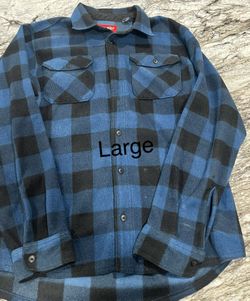Men’s Long Sleeve Flannel Button Up Shirt