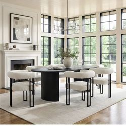 Brand New In Box 7 Piece Dining Table & Chairs