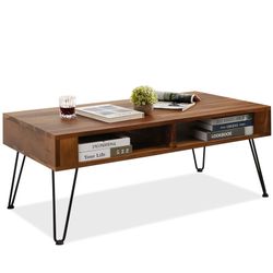 Walnut Coffee Table with Storage