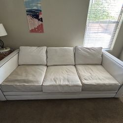 Large White Couch