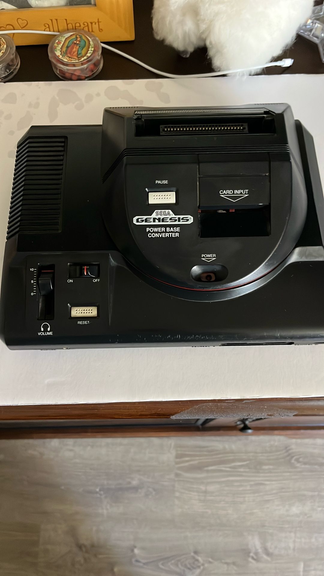 Sega Genesis With Power Base Converter