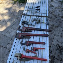 Rigid Pipe wrenches and plumber tools