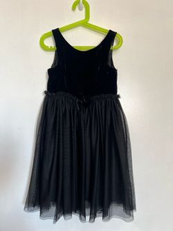 H&M Girls’ Black Velvet Tulle Party Dress – 7-8Y