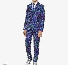 SUITMEISTER Christmas Suits for Boys | Xmas Doodles Size Large