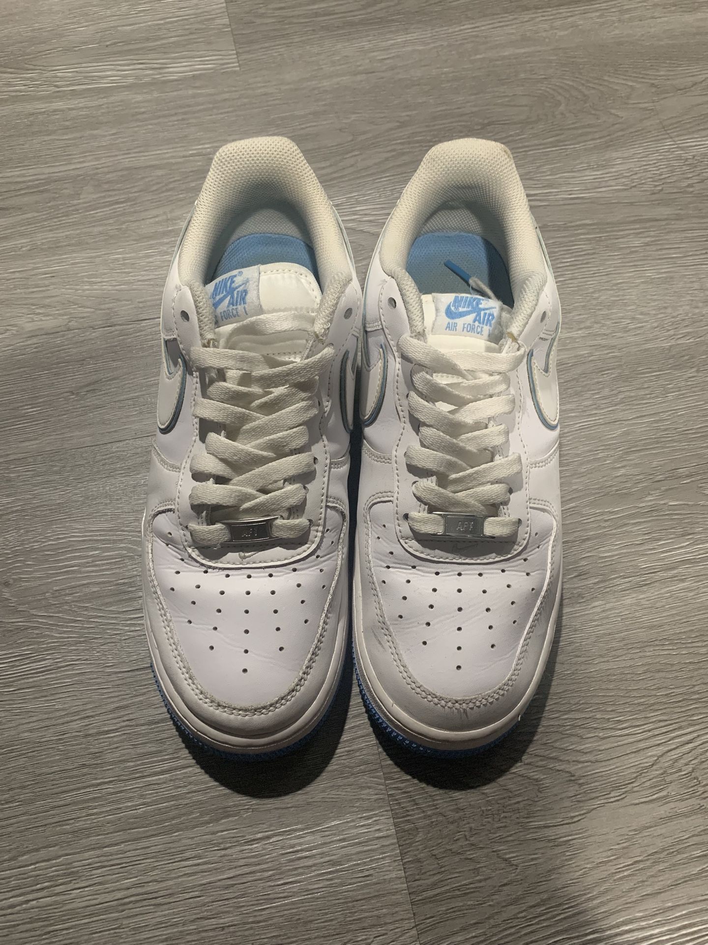 White/blue Air Forces
