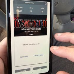 Texans Vs Colts this Sunday Tickets