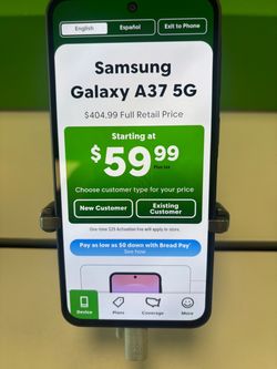 New Samsung A37 5G For Porting!