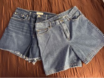 Madewell and Ralph Lauren denim shorts size 14